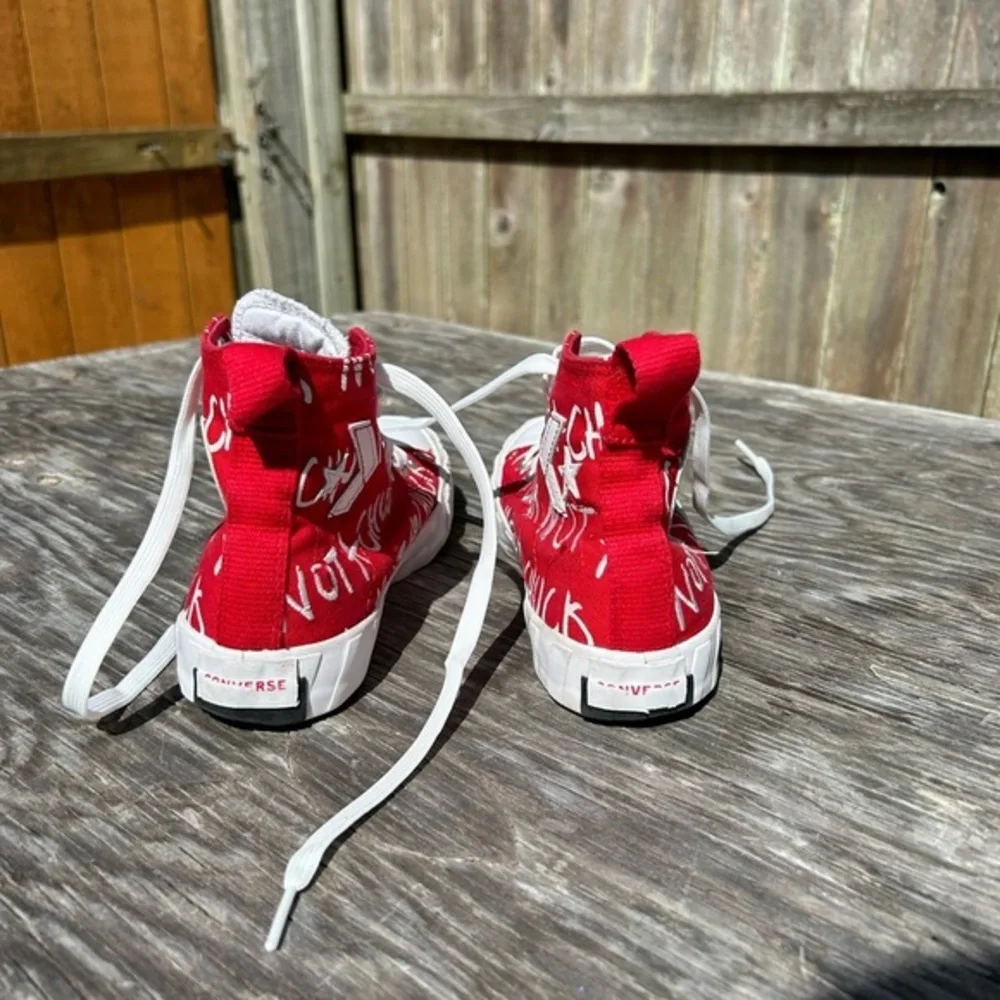 Converse UNT1TL3D Not‎ A Chuck Hi kids  Size 4 Shoes Red CTAS High Sneakers